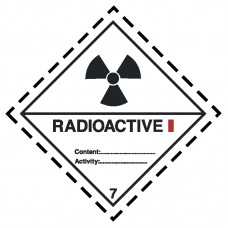 Veszélyes áru szállítás - Radioaktív anyagok - I. kategória